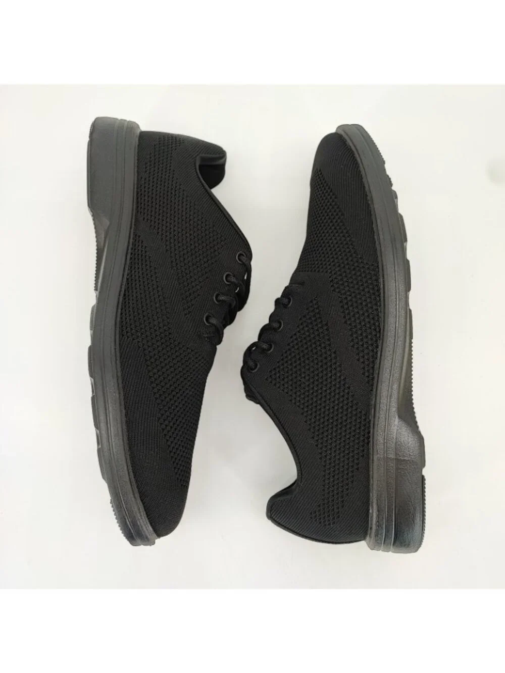 Skechers Walson Dolen Men's Size 9.5 Dress Shoes Knit Mesh Black 65293 BBK